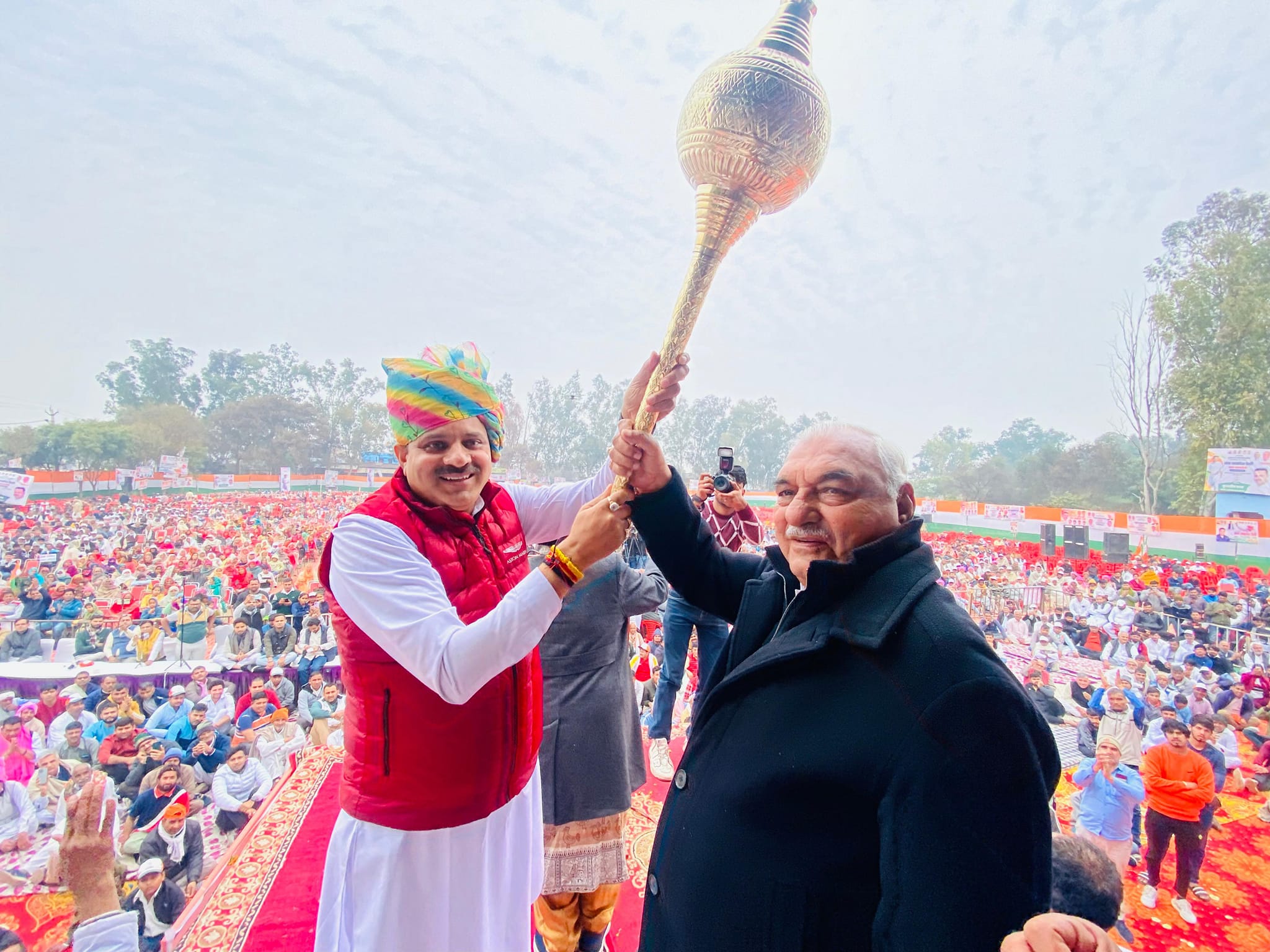 भूपेंद्र हुड्डा ने झज्जर में समर्थन जुटाया, हरियाणा की चुनौतियों के समाधान का संकल्प लिया